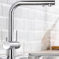 Aqua Balance 3 Blanco 3-Wege-Armatur ohne Auszug